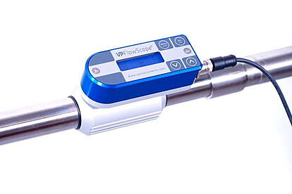 Inline compressed air meter